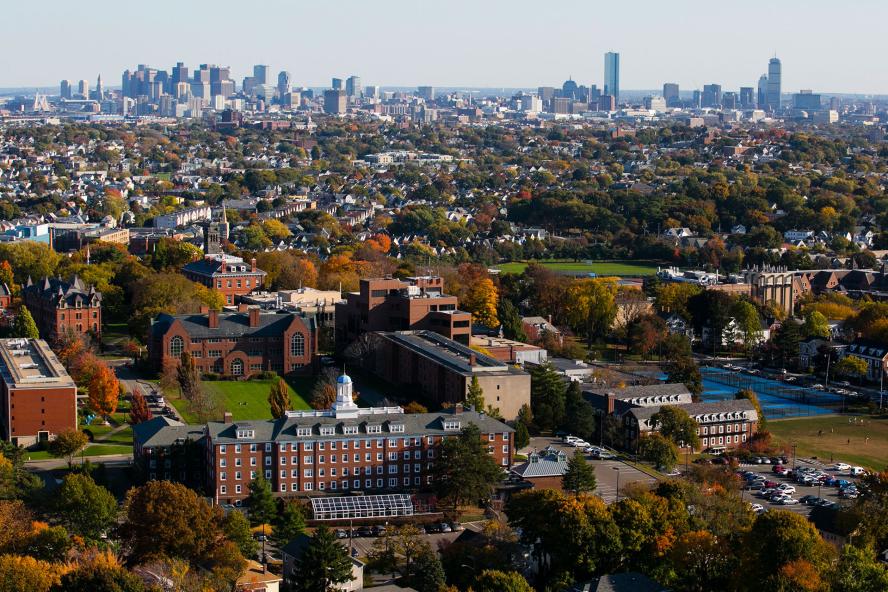 Aerial view of Tufts Campus 